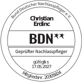 Geprüfter Nachlasspfleger BDN – Zertifikat